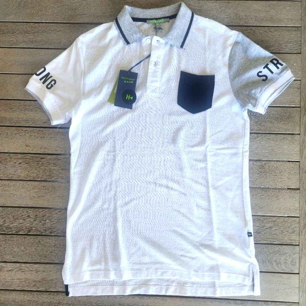 HEACH JUNIOR | Boys Polo Short Sleeve Shirt | SZ 14Y